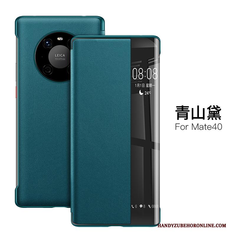 Huawei Mate 40 Clamshell Persoonlijk Dun Anti-fall Hoesje Telefoon Bescherming Rood