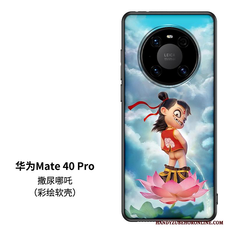 Huawei Mate 40 Pro Glas Chinese Stijl Lovers Trendy Merk Hoesje Telefoon Scheppend Siliconen