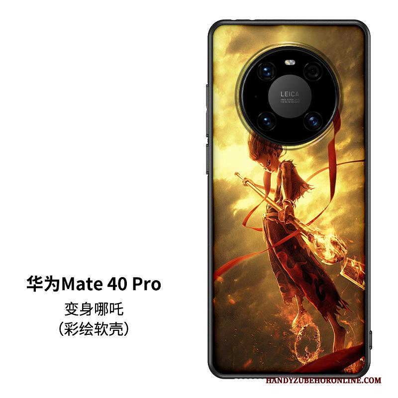 Huawei Mate 40 Pro Glas Chinese Stijl Lovers Trendy Merk Hoesje Telefoon Scheppend Siliconen