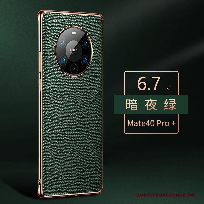 Huawei Mate 40 Pro+ Hoes All Inclusive Echt Leer Bescherming Luxe Hoesje Telefoon