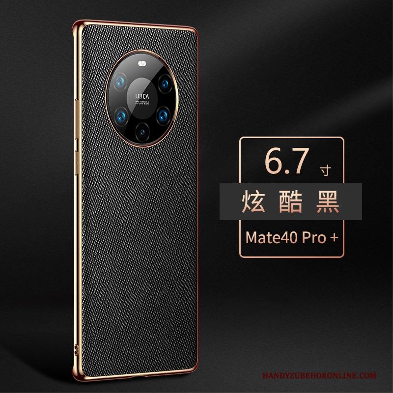 Huawei Mate 40 Pro+ Hoes All Inclusive Echt Leer Bescherming Luxe Hoesje Telefoon