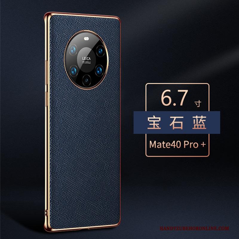 Huawei Mate 40 Pro+ Hoes All Inclusive Echt Leer Bescherming Luxe Hoesje Telefoon