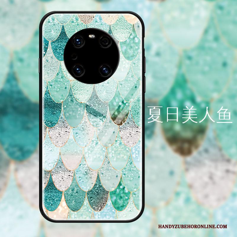 Huawei Mate 40 Pro Hoesje All Inclusive Luxe Bescherming Mode Glas Anti-fall Vers