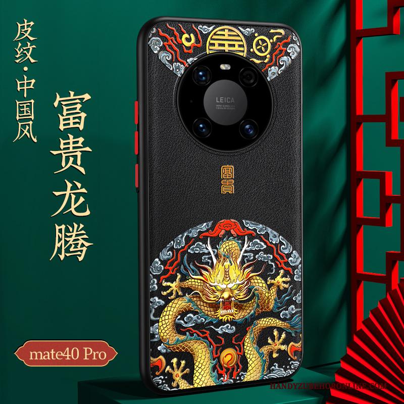 Huawei Mate 40 Pro Hoesje Anti-fall All Inclusive Groen Bescherming Chinese Stijl Nieuw