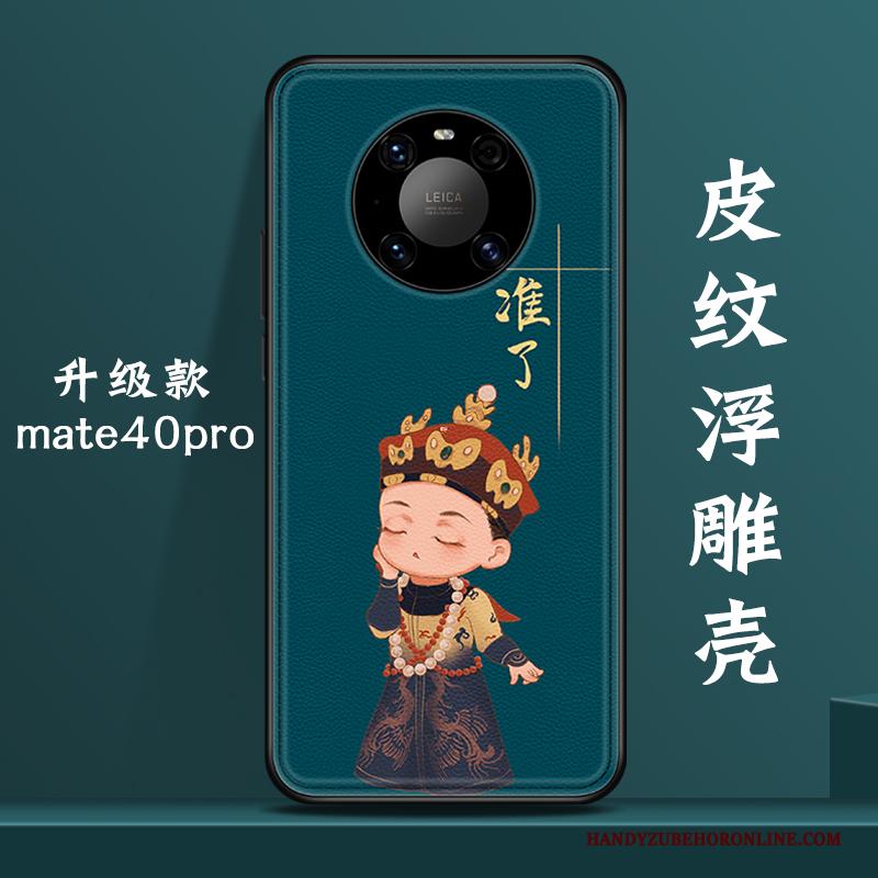 Huawei Mate 40 Pro Hoesje Scheppend Persoonlijk Blauw Wind Trendy Merk Original All Inclusive