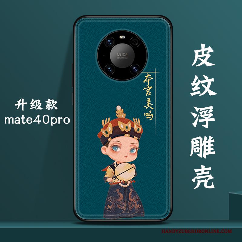 Huawei Mate 40 Pro Hoesje Scheppend Persoonlijk Blauw Wind Trendy Merk Original All Inclusive