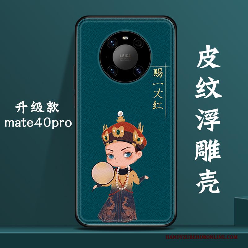 Huawei Mate 40 Pro Hoesje Scheppend Persoonlijk Blauw Wind Trendy Merk Original All Inclusive