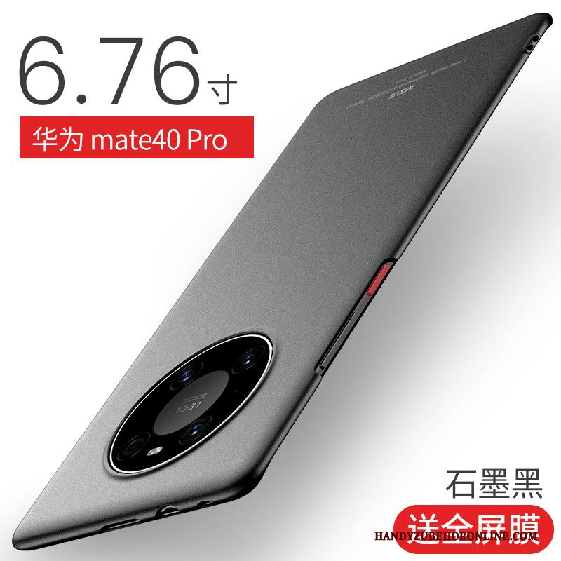Huawei Mate 40 Pro Trendy Merk Anti-fall Bescherming Dun Omlijsting Schrobben Hoesje Telefoon