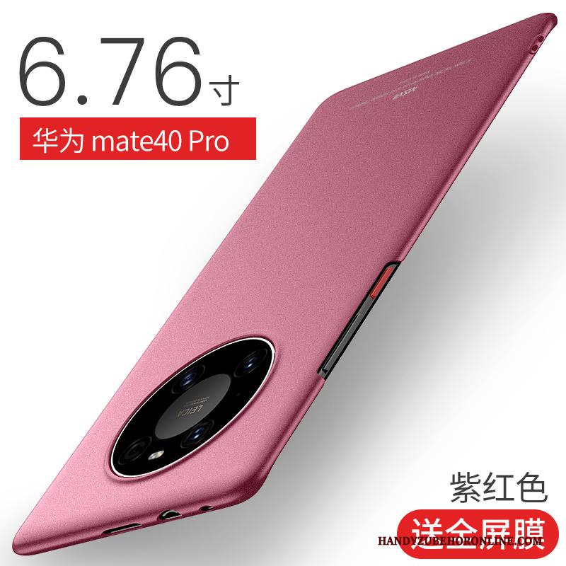 Huawei Mate 40 Pro Trendy Merk Anti-fall Bescherming Dun Omlijsting Schrobben Hoesje Telefoon