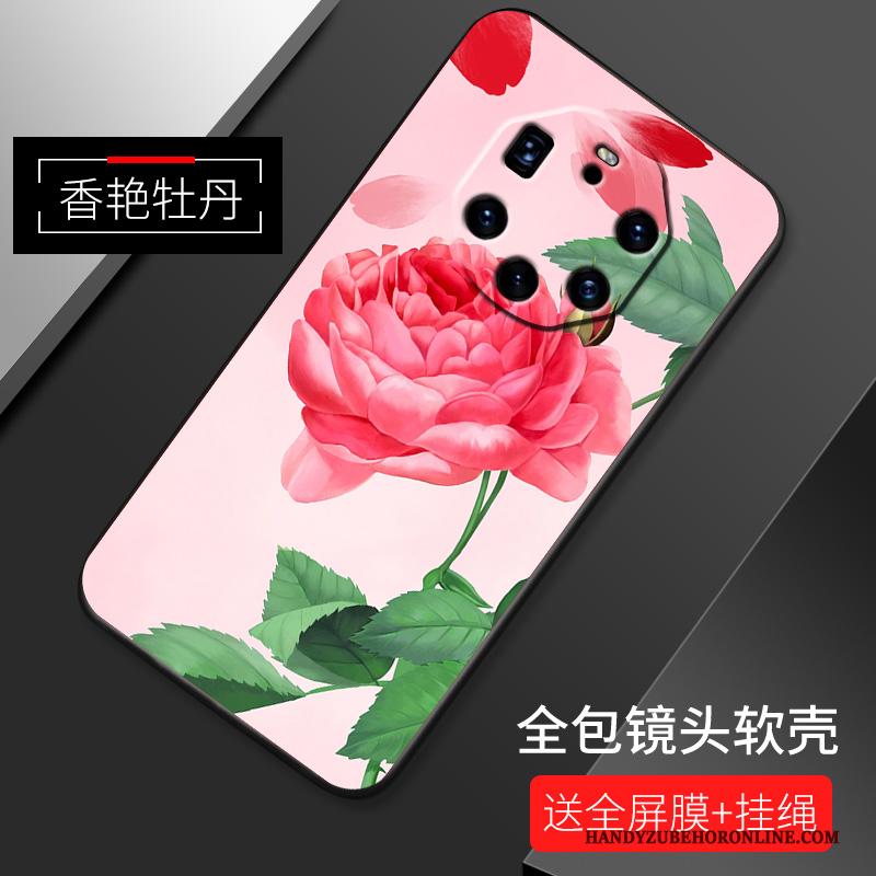 Huawei Mate 40 Rs Hoesje Roze Bescherming Hoes Scheppend Dun Anti-fall All Inclusive