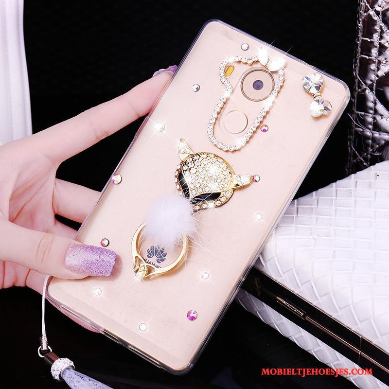 Huawei Mate 8 Anti-fall Hoesje Bescherming Met Strass Telefoon Hanger Trend