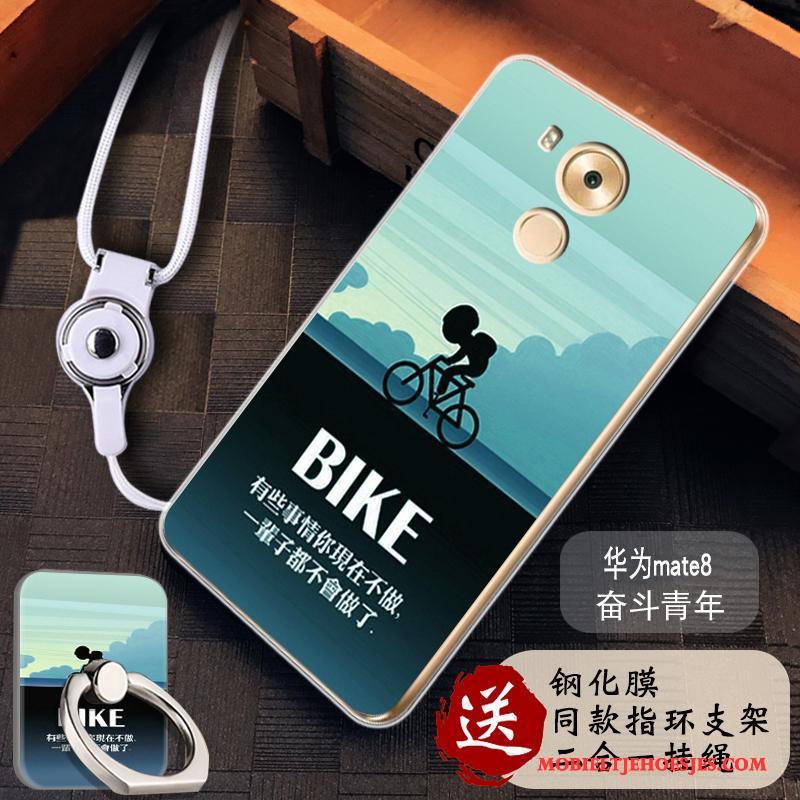Huawei Mate 8 Anti-fall Mobiele Telefoon Hemming Eenvoudige Geschilderd Siliconen Hoesje