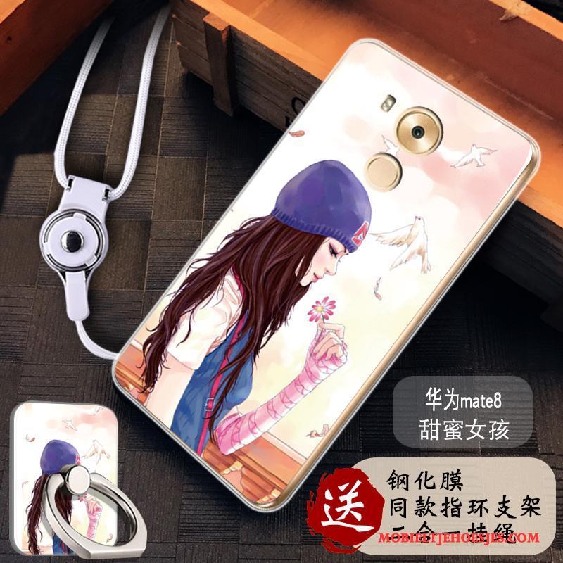 Huawei Mate 8 Anti-fall Mobiele Telefoon Hemming Eenvoudige Geschilderd Siliconen Hoesje
