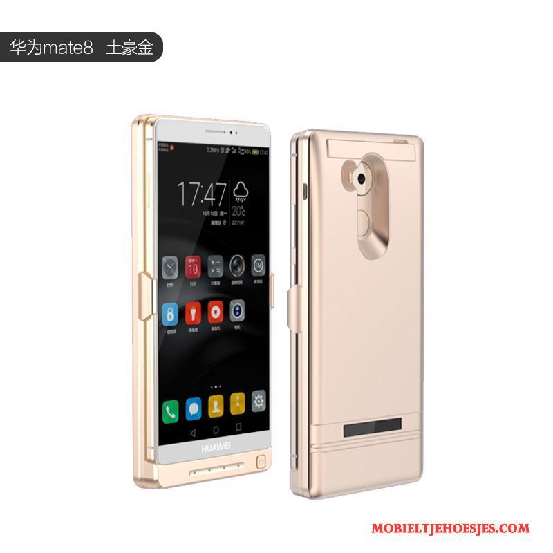 Huawei Mate 8 Bescherming Metaal Hoes Roze Omlijsting Hoesje Telefoon