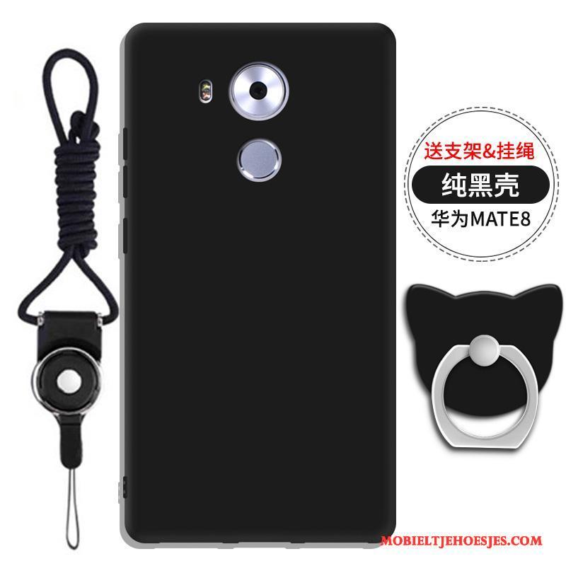 Huawei Mate 8 Hanger Hoesje Telefoon Rood Anti-fall Driedimensionaal Siliconen All Inclusive