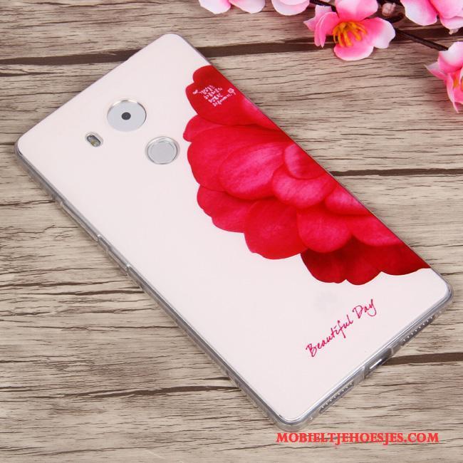 Huawei Mate 8 Kleur Bescherming Hoesje Dun Reliëf Siliconen Anti-fall