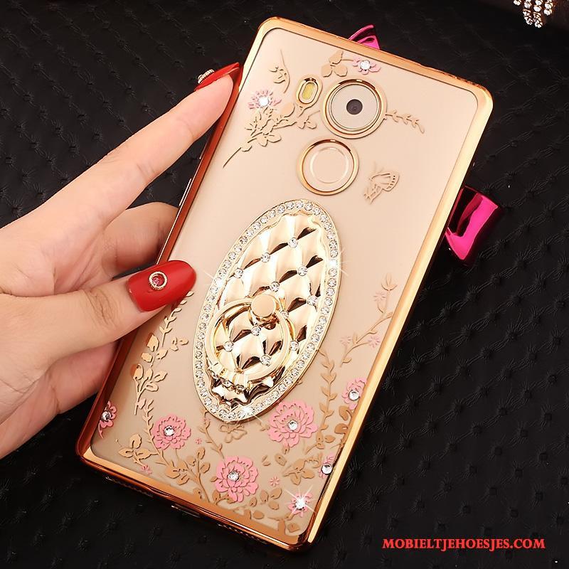 Huawei Mate 8 Met Strass Hoes Hoesje Roze Bescherming Telefoon