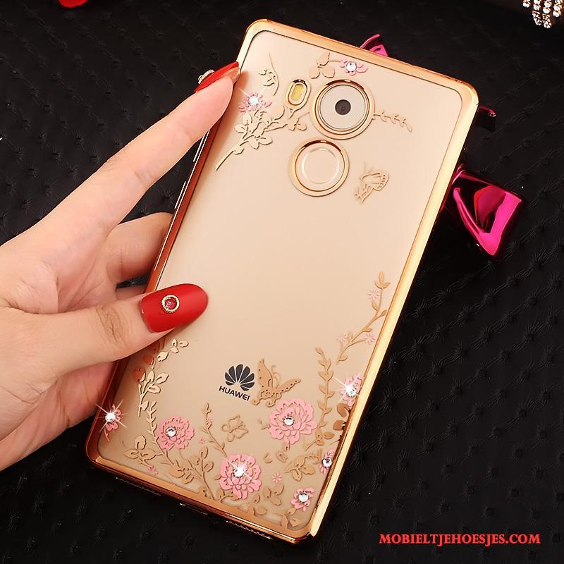 Huawei Mate 8 Met Strass Hoes Hoesje Roze Bescherming Telefoon