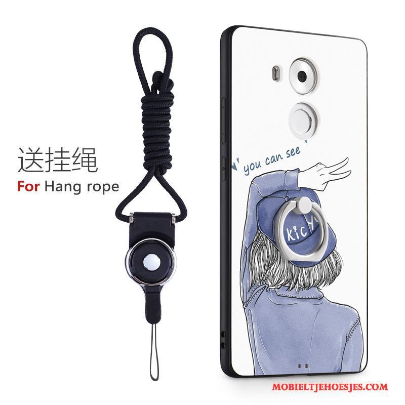 Huawei Mate 8 Siliconen Mooie Hoes Hoesje Telefoon Roze Hard Bescherming