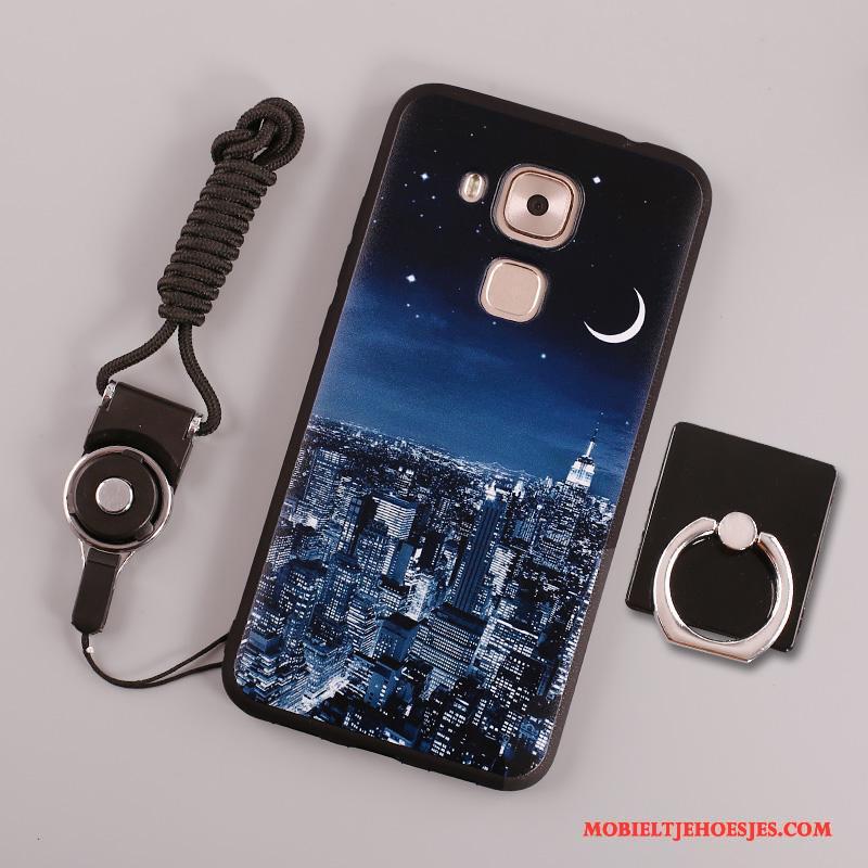 Huawei Mate 8 Zacht Hoesje Telefoon Geschilderd Ring Wit Bescherming