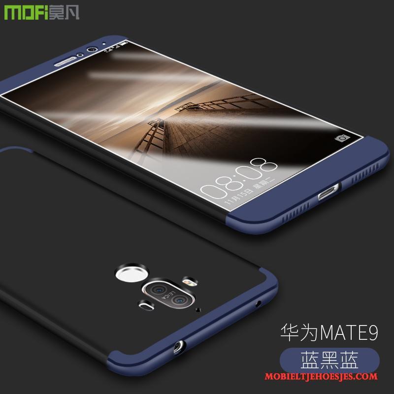 Huawei Mate 9 Blauw Anti-fall Hoes All Inclusive Bescherming Siliconen Hoesje Telefoon