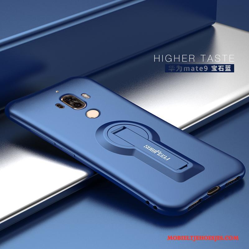 Huawei Mate 9 Hanger Hoesje Telefoon Anti-fall Siliconen Schrobben Trend Zwart