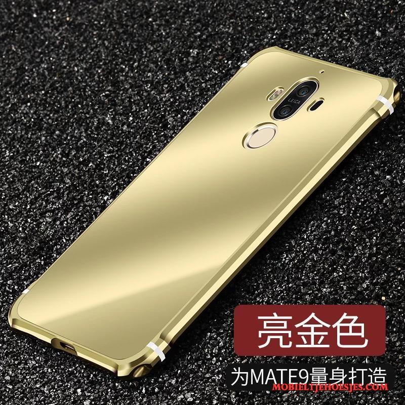 Huawei Mate 9 Hoes Bescherming Rood Hoesje Telefoon Metaal