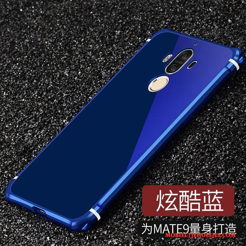Huawei Mate 9 Hoes Bescherming Rood Hoesje Telefoon Metaal