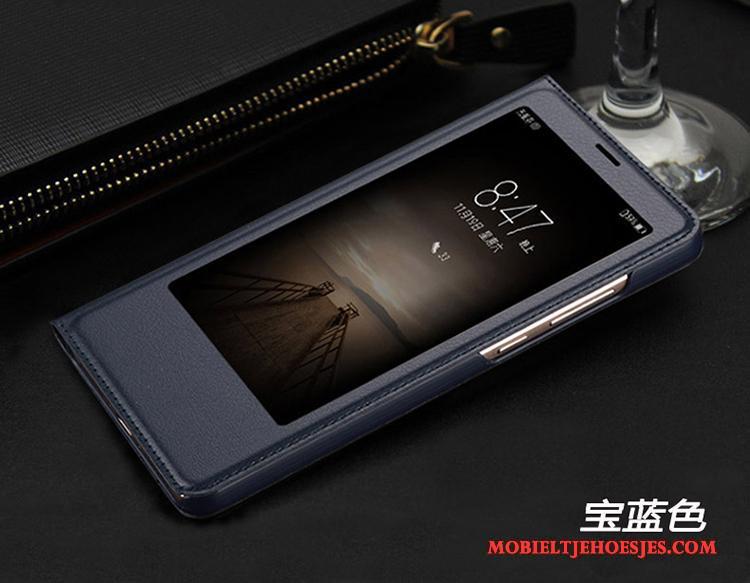 Huawei Mate 9 Hoesje Leren Etui Bescherming Roze All Inclusive Clamshell Hoes Anti-fall