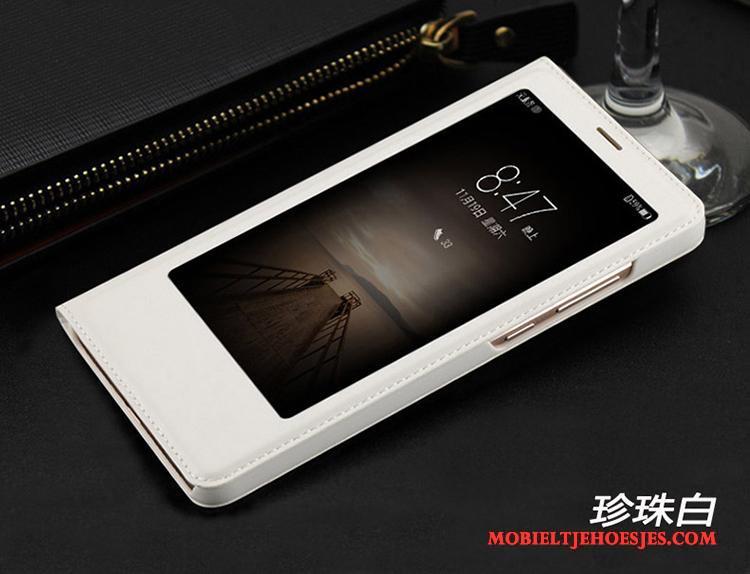 Huawei Mate 9 Hoesje Leren Etui Bescherming Roze All Inclusive Clamshell Hoes Anti-fall