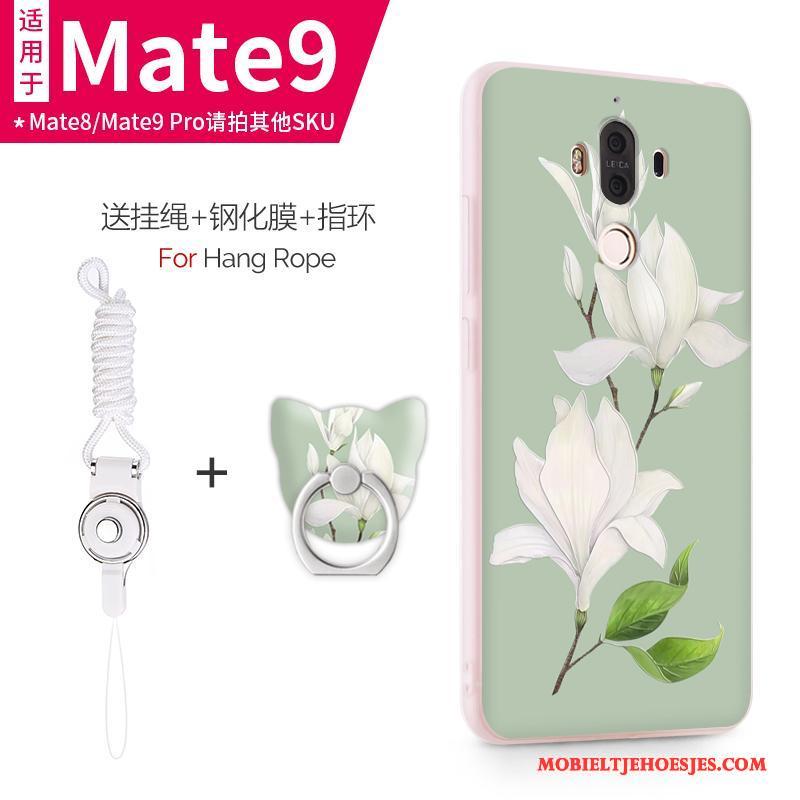Huawei Mate 9 Hoesje Mobiele Telefoon Hoes Anti-fall Zacht Roze All Inclusive Dun