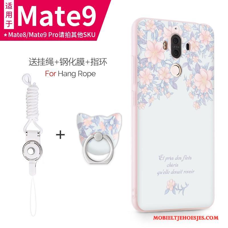 Huawei Mate 9 Hoesje Mobiele Telefoon Hoes Anti-fall Zacht Roze All Inclusive Dun