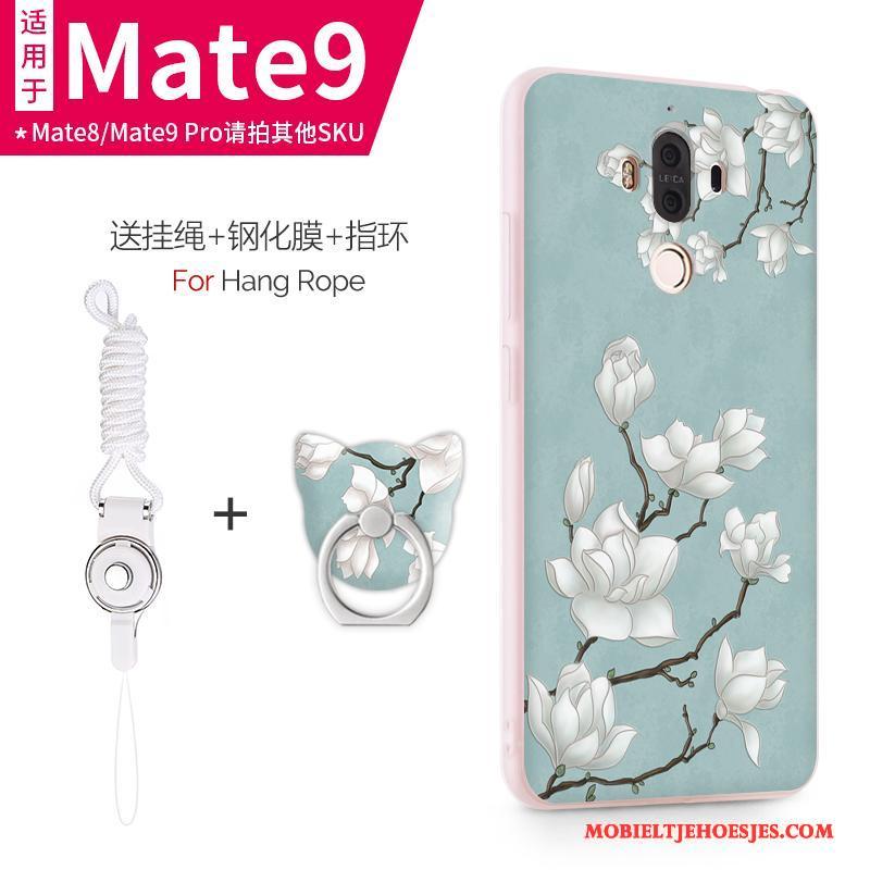 Huawei Mate 9 Hoesje Mobiele Telefoon Hoes Anti-fall Zacht Roze All Inclusive Dun