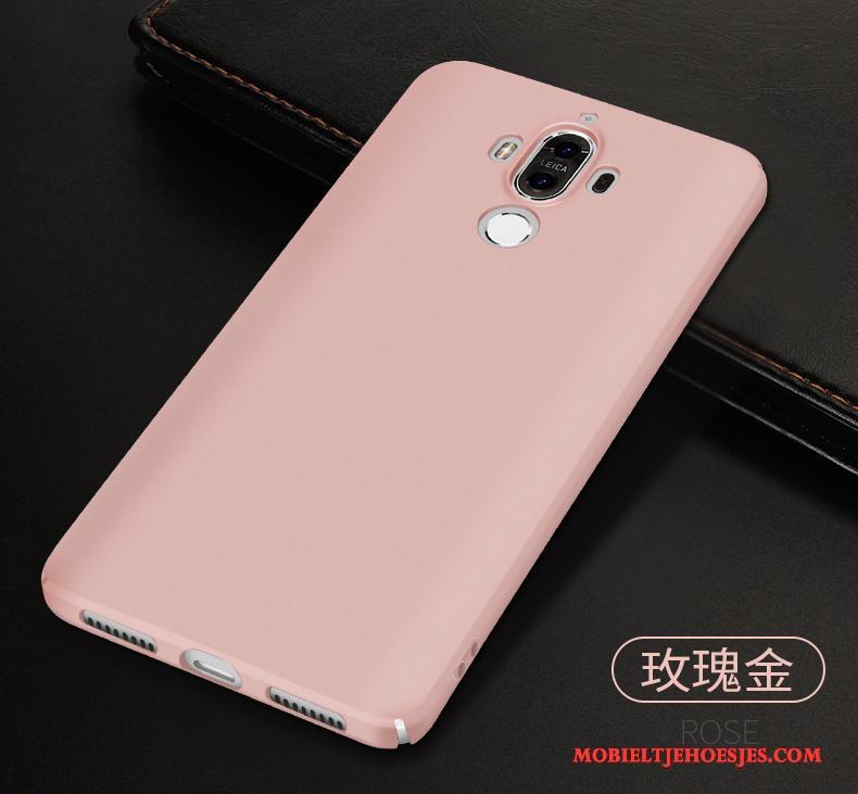 Huawei Mate 9 Hoesje Rose Goud Schrobben Hard Eenvoudige Anti-fall All Inclusive Hoes