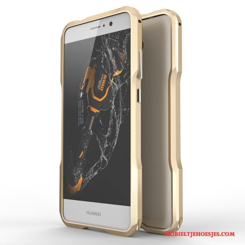 Huawei Mate 9 Hoesje Telefoon Metaal Omlijsting Roze Bescherming