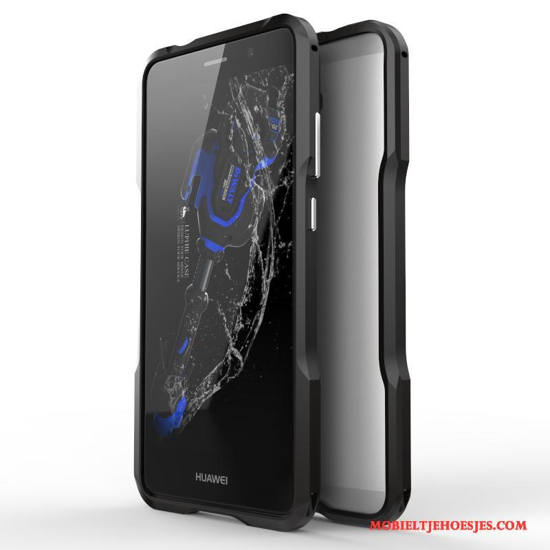 Huawei Mate 9 Hoesje Telefoon Metaal Omlijsting Roze Bescherming