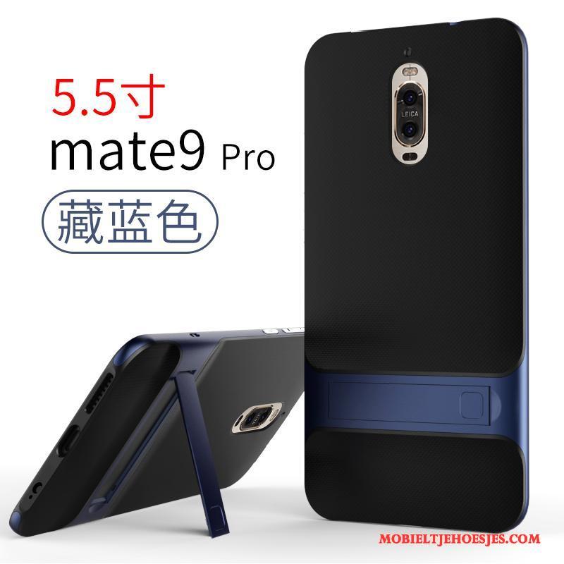 Huawei Mate 9 Lichtblauw Eenvoudige Anti-fall Siliconen Hoesje Telefoon