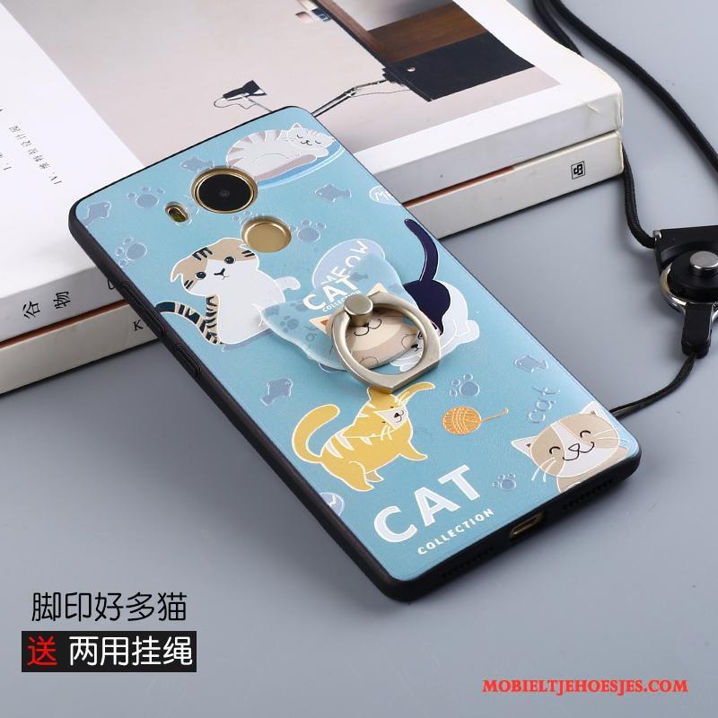 Huawei Mate 9 Mooie Mini Spotprent All Inclusive Hoesje Telefoon Trend Lichtblauw