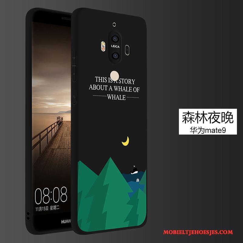 Huawei Mate 9 Persoonlijk Hoesje Telefoon Zacht Anti-fall Zwart All Inclusive Scheppend