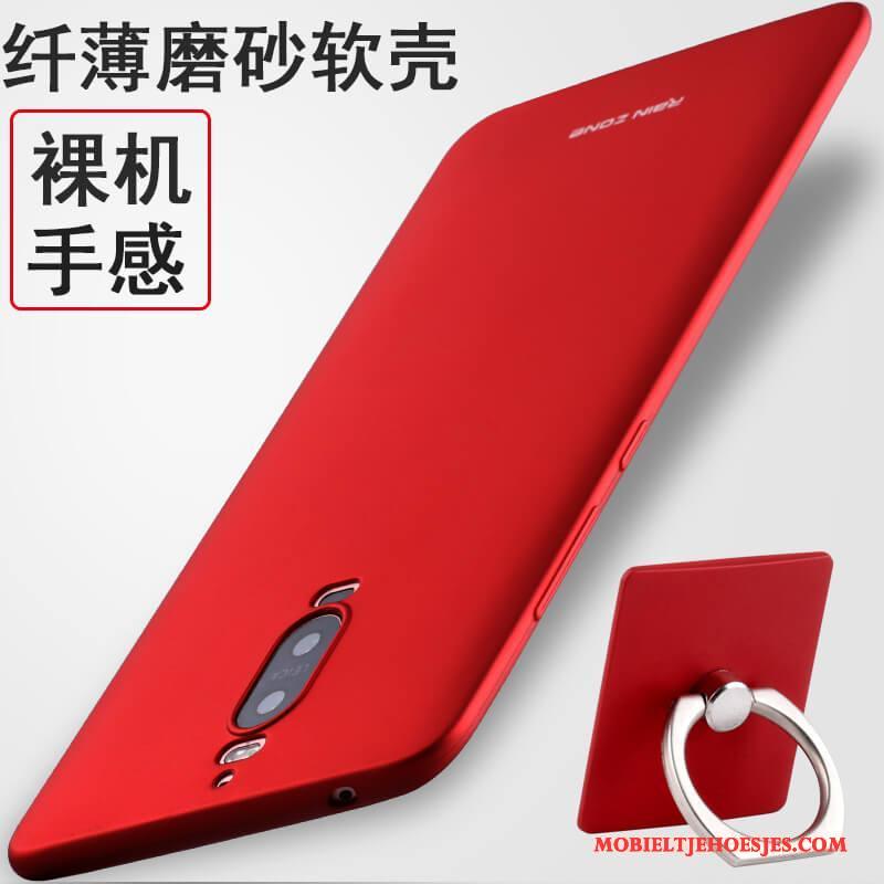 Huawei Mate 9 Pro Hoes Zacht Rood Hoesje Telefoon Siliconen Bescherming