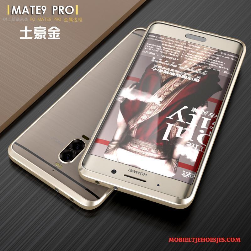 Huawei Mate 9 Pro Hoesje Bescherming Trend Dun Anti-fall Metaal Omlijsting Purper