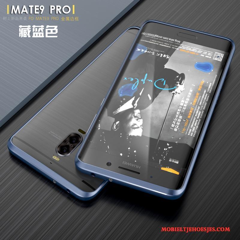 Huawei Mate 9 Pro Hoesje Bescherming Trend Dun Anti-fall Metaal Omlijsting Purper