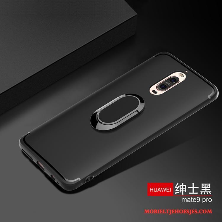 Huawei Mate 9 Pro Hoesje Telefoon Auto Metaal Ring Klittenband Magnetisch Ondersteuning