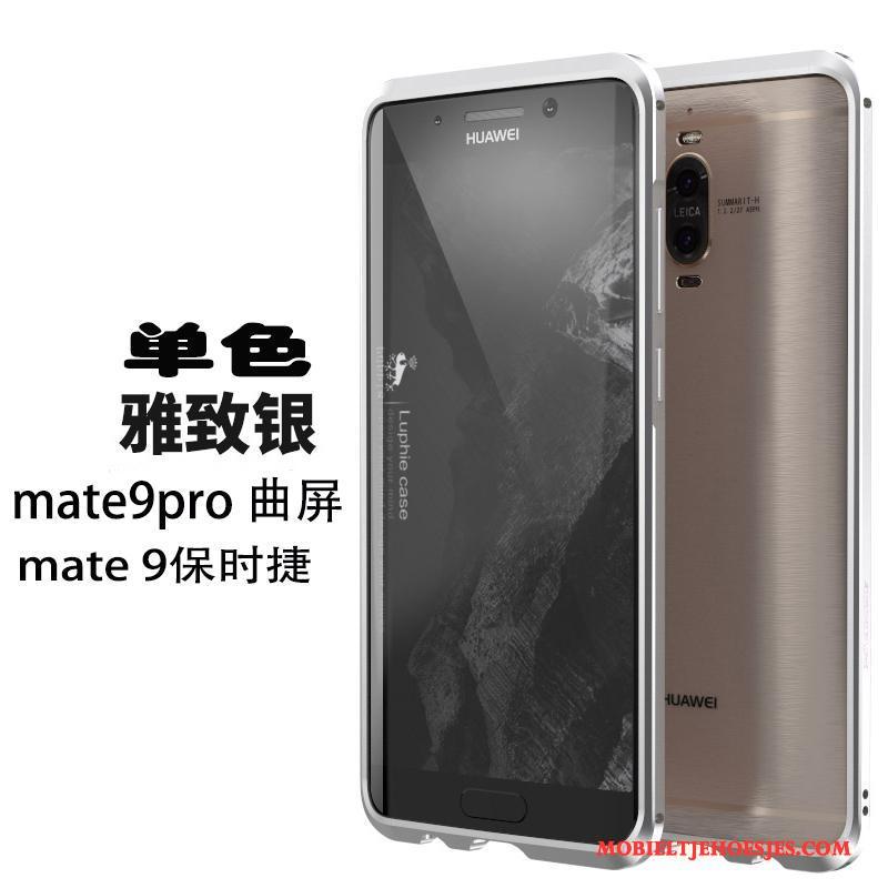 Huawei Mate 9 Pro Metaal Hoesje Bescherming Telefoon Omlijsting Zilver