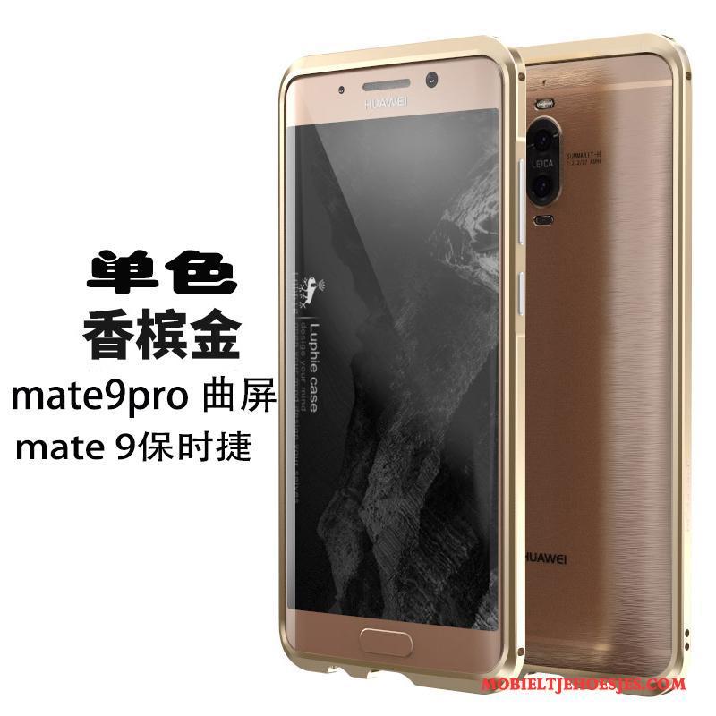 Huawei Mate 9 Pro Metaal Hoesje Bescherming Telefoon Omlijsting Zilver