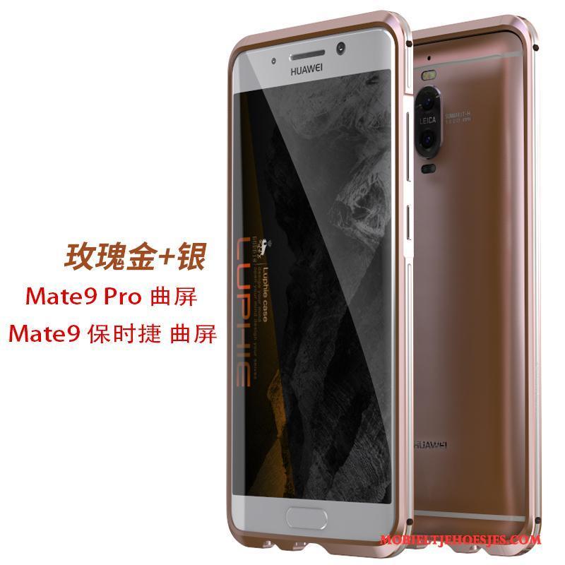 Huawei Mate 9 Pro Metaal Hoesje Bescherming Telefoon Omlijsting Zilver