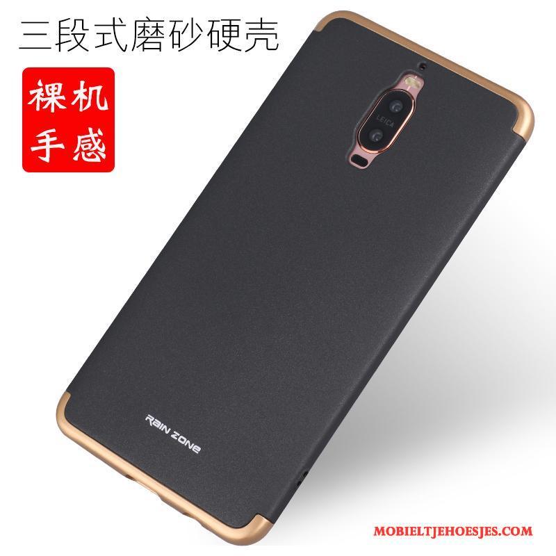 Huawei Mate 9 Pro Omlijsting Bescherming Hoesje Trend Zwart Telefoon Metaal