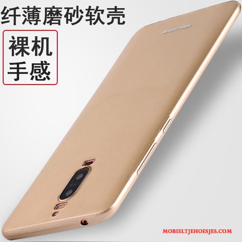 Huawei Mate 9 Pro Ring Siliconen Hoes Hoesje Telefoon Rood Zacht Bescherming