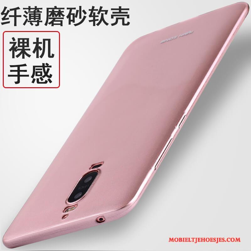 Huawei Mate 9 Pro Ring Siliconen Hoes Hoesje Telefoon Rood Zacht Bescherming