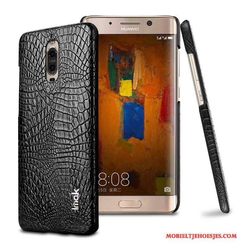 Huawei Mate 9 Pro Rood Bescherming Hoes Leren Etui Krokodillenleer Hoesje Telefoon Mobiele Telefoon